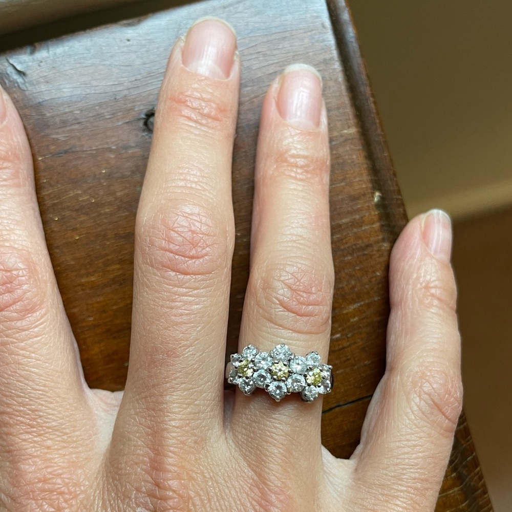 Cocktail ring 925 sterling silver and gemstone